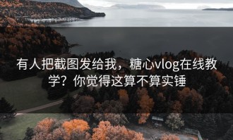 有人把截图发给我，糖心vlog在线教学？你觉得这算不算实锤